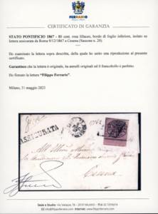 1867 - 80 cent. rosa lillaceo ... 