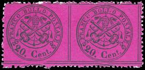 1868 - 20 cent. solferino, coppia ... 