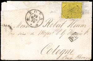 1870 - 40 cent. giallo (29b), ottimo stato, ... 