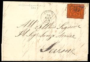 ACUTO, stampatello diritto R2 - 10 cent. ... 