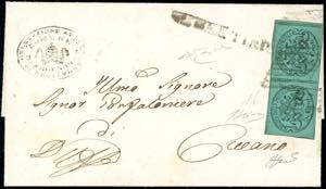 FERENTINO, punti 10 - 5 cent. (16), coppia ... 