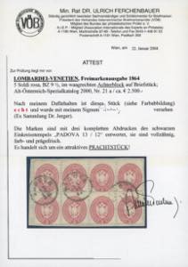 1864 - 5 soldi rosa, dent. 9 1/2 ... 