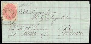 1864 - 5 soldi rosa, dent. 9 1/2 (43), ... 