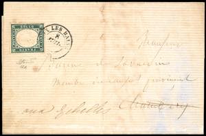 1857 - 5 cent. verde mirto (13A), ... 