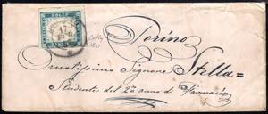 1857 - 20 cent. cobalto verdastro (15e), ... 