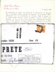 1859 - 1/2 grano arancio scuro, I ... 