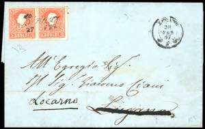 BINASCO, corsivo punti R2 - 5 soldi (25), ... 