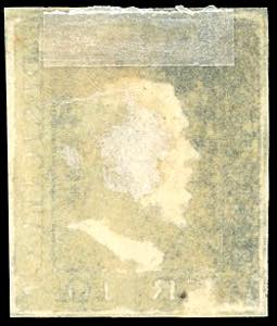 1859 - 10 grana azzurro cupo, ... 