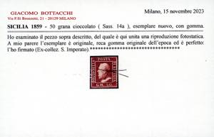 1859 - 50 grana cioccolato (14a), ... 