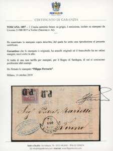 1857 - 1 crazia carminio bruno su ... 