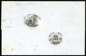 1856 - 4 crazie verde su grigio ... 