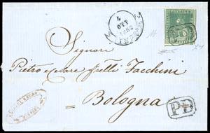 1858 - 4 baj verde su grigio (6), perfetto, ... 