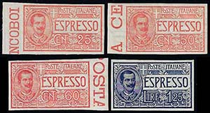 1903/25 - 25 cent., 50 cent., 60 cent., 1,25 ... 