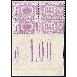 1931 - 1 lira fascio al centro, coppia ... 