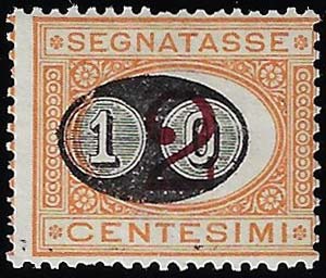 1891 - 10 cent. su 2 cent. Mascherine, ... 