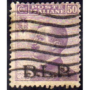 1922 - 50 cent., soprastampa BLP del II tipo ... 