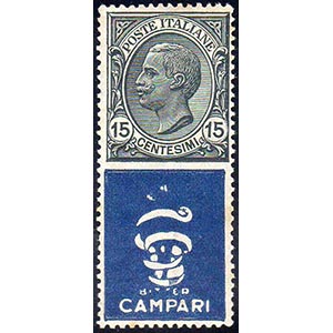 1924 - 15 cent. Bitter Campari, vignetta ... 