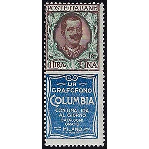1924 - 1 lira Columbia (20), gomma integra, ... 