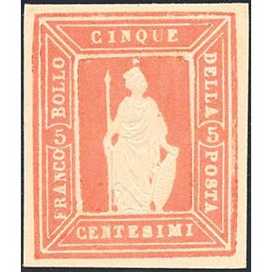 1862 - Saggi Thermignon, 5 cent. bruno ... 