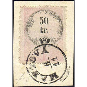 1858 - 50 kr. marca per lettere di ... 
