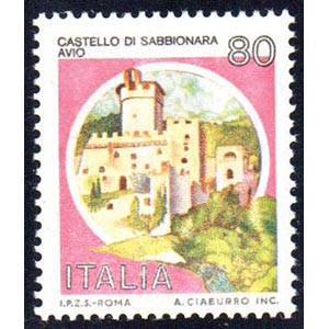1981 - 80 lire Castelli, stampa di colori ... 