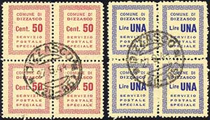 DIZZASCO - 50 cent. e 1 lira (Unificato ... 