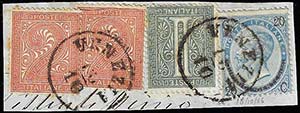 1866 - 1 cent., 2 cent., due esemplari, De ... 