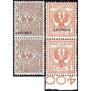 1924 - 1 cent. e 2 cent., entrambi in coppia ... 