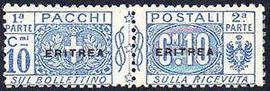 PACCHI POSTALI 1916 - 10 cent., soprastampa ... 