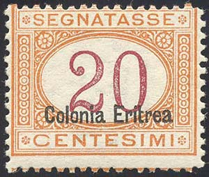 SEGNATASSE 1920 - 20 cent. soprastampa in ... 
