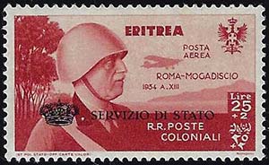SERVIZIO AEREO 1934 - 25 + 2 lire Coroncina ... 