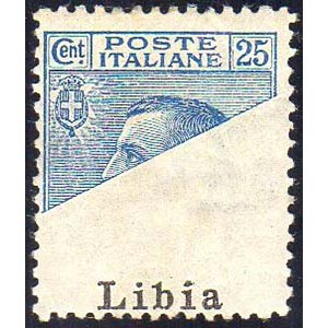 1912 - 25 cent. Michetti, stampa incompleta ... 