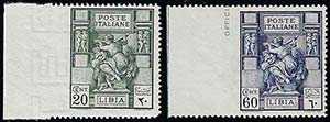 1924 - 20 cent. e 60 cent. Sibilla Libica, ... 