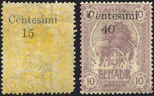1905 - Soprastampati di Zanzibar (8/9), ... 