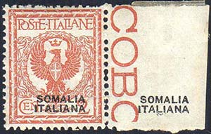 1927 - 2 cent. Floreale, soprastampa ... 