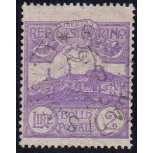 1903 - 2 lire Veduta (44), usato, perfetto. ... 