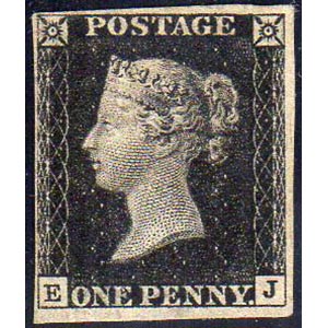 GRAN BRETAGNA 1840 - 1 p. Penny black (1), ... 