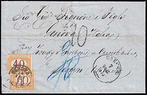RUSSIA 1873 - Sovracoperta di lettera non ... 