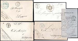 PARMA 1861/1868 - Quattro lettere in ... 