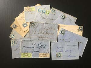 AUSTRIA LEVANTE 1870/1876 - Tredici lettere ... 