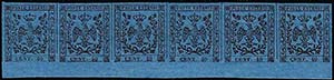 1852 - 40 cent. azzurro scuro, senza punto ... 