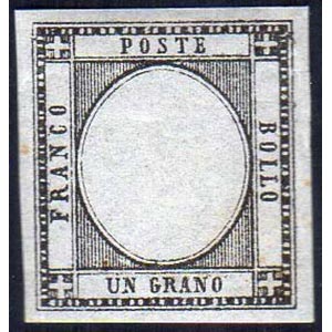 1861 - 1 grano nero, senza effigie (19ga), ... 