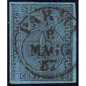 1852 - 40 cent. azzurro chiaro (5a), ... 