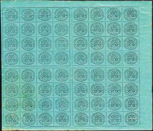 1867 - 5 cent. azzurro verdastro (16), ... 