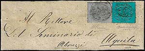 1870 - 3 cent. grigio chiaro, non dentellato ... 