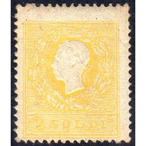 1858 - 2 soldi giallo, I tipo (23), nuovo, ... 