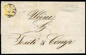1858 - 2 soldi giallo, I tipo, due salti di ... 