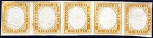 1863 - 10 cent. bistro chiaro (14Ea), ... 