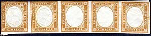 1863 - 10 cent. bistro scuro (14Eb), ... 