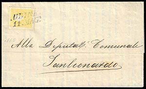 1862 - 2 soldi giallo, II tipo (28), ... 